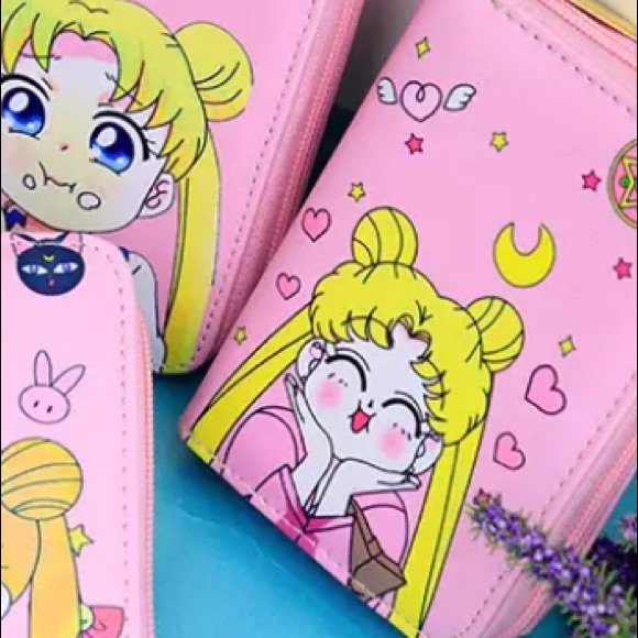 Sailor Moon Womens Zipper Wallet Purse Clutch - Picture 2 of 11